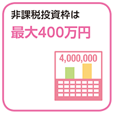 非課税投資枠は最大400万円