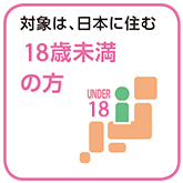 対象は、日本に住む20歳未満のかた