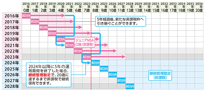 ジュニアNISAの制度イメージ